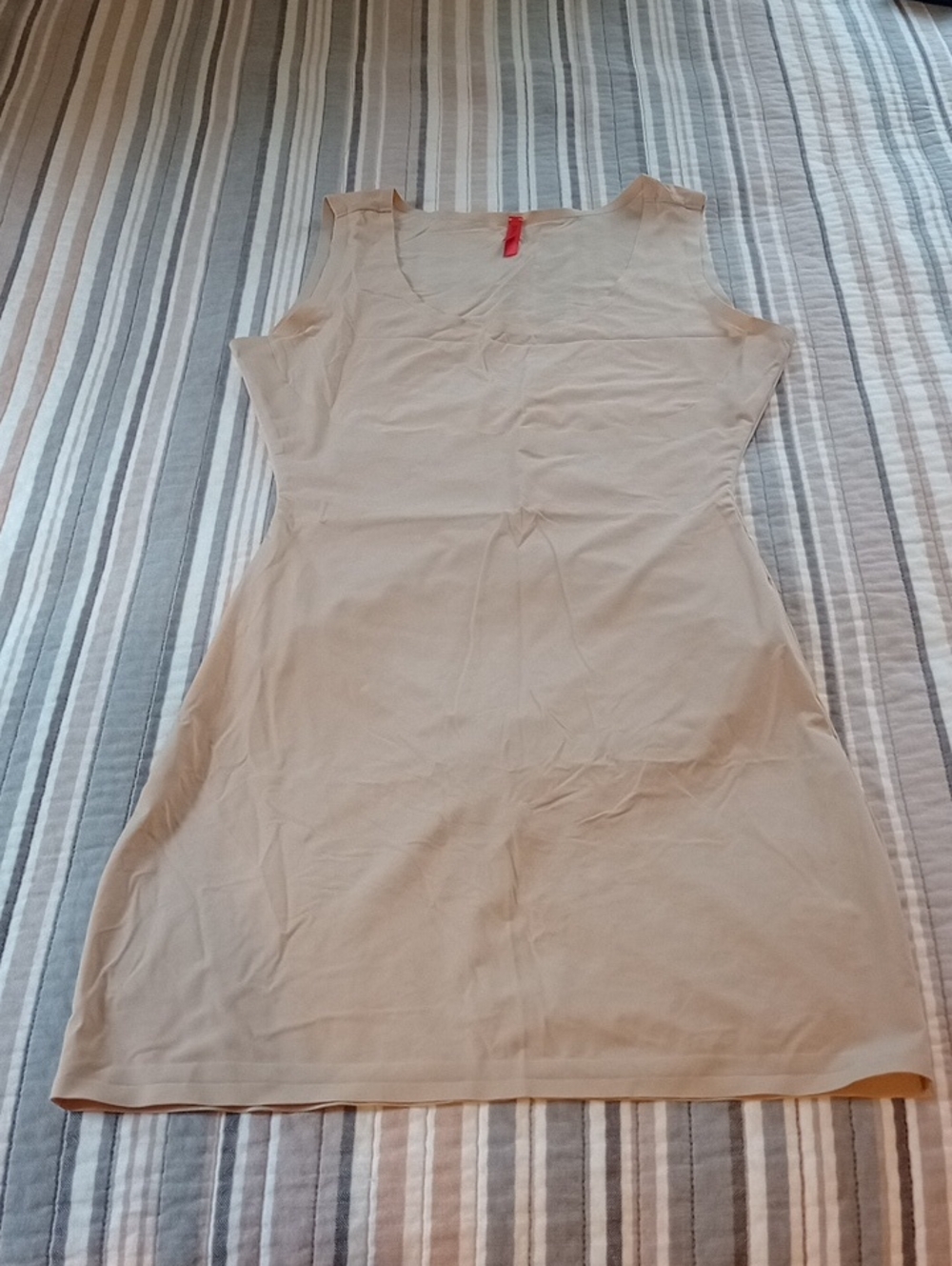 SPANX Beige Sculpting Slip Dress - Sleeveless Shaping Chemise